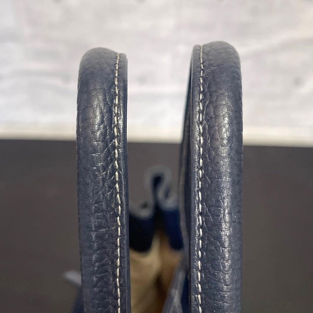 専用品傳濱野 ミーティア ナイトネイビー レザー 肩掛け トートバッグ