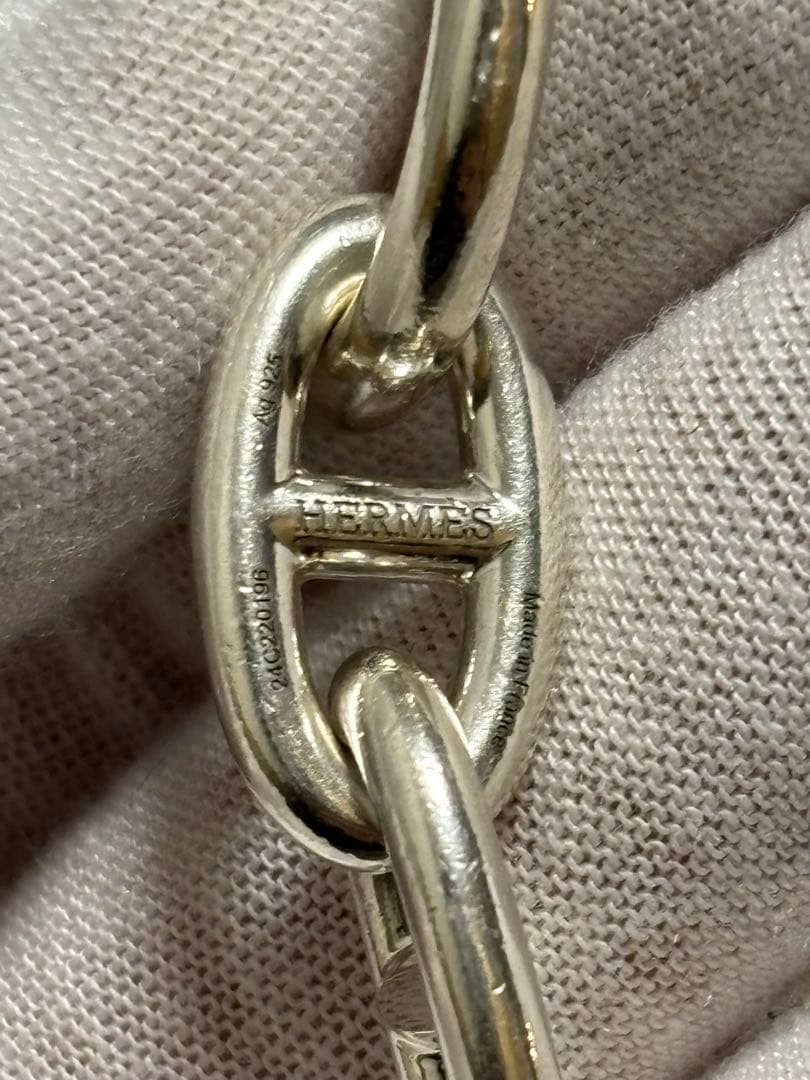 エルメス HERMES　シェーヌダンクルGMシルバーブレスレット