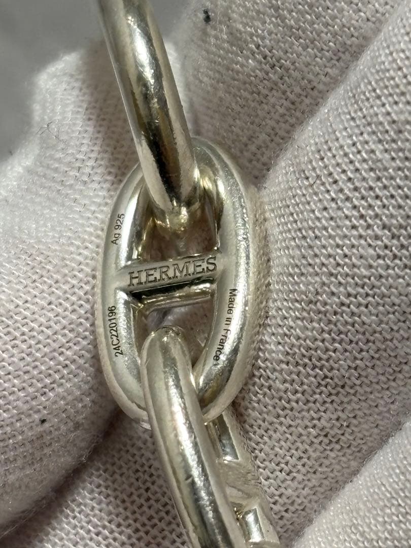 エルメス HERMES　シェーヌダンクルGMシルバーブレスレット