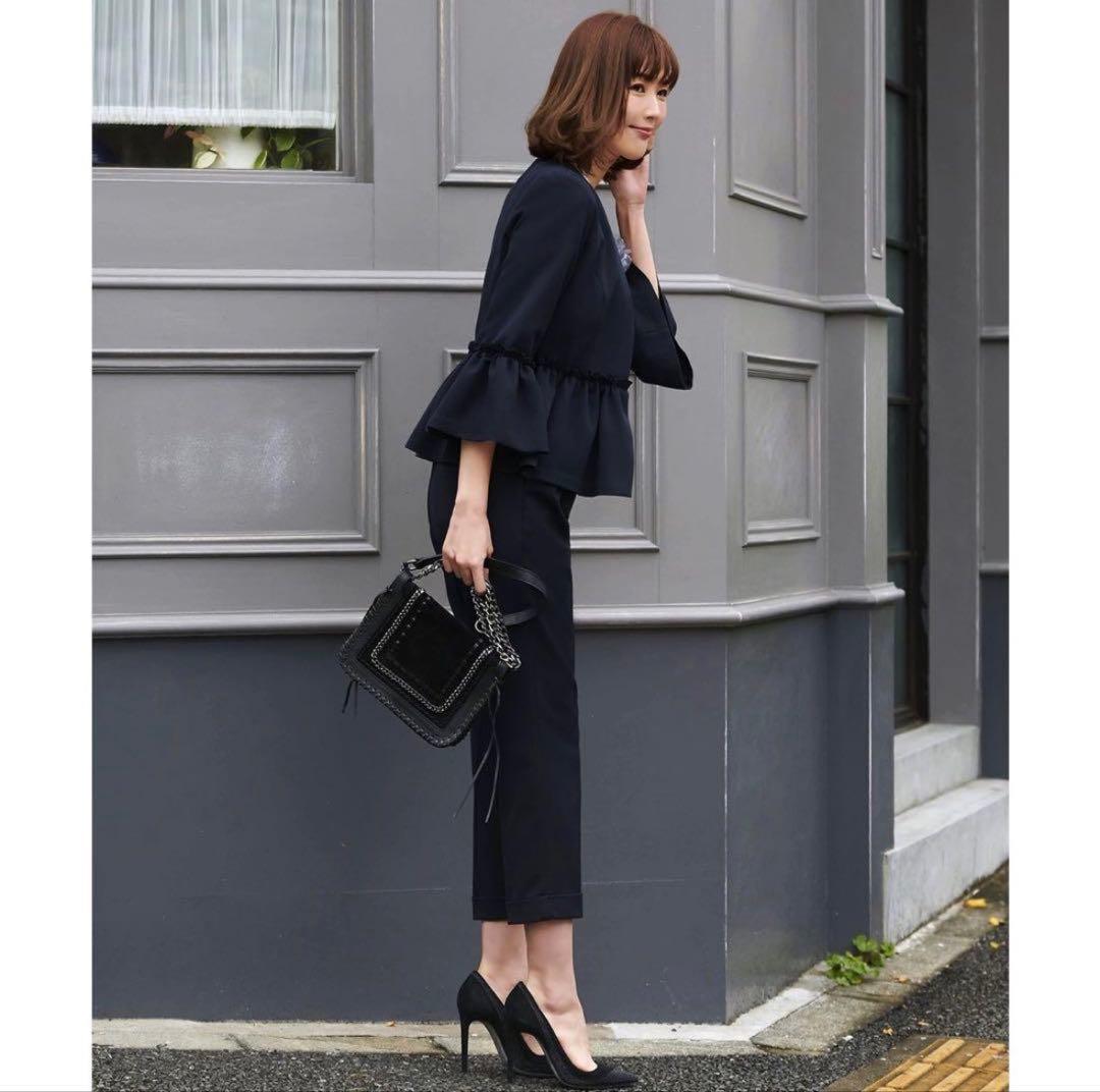 RUIRUE BOUTIQUE ペプラムジャケットパンツセットアップスーツ