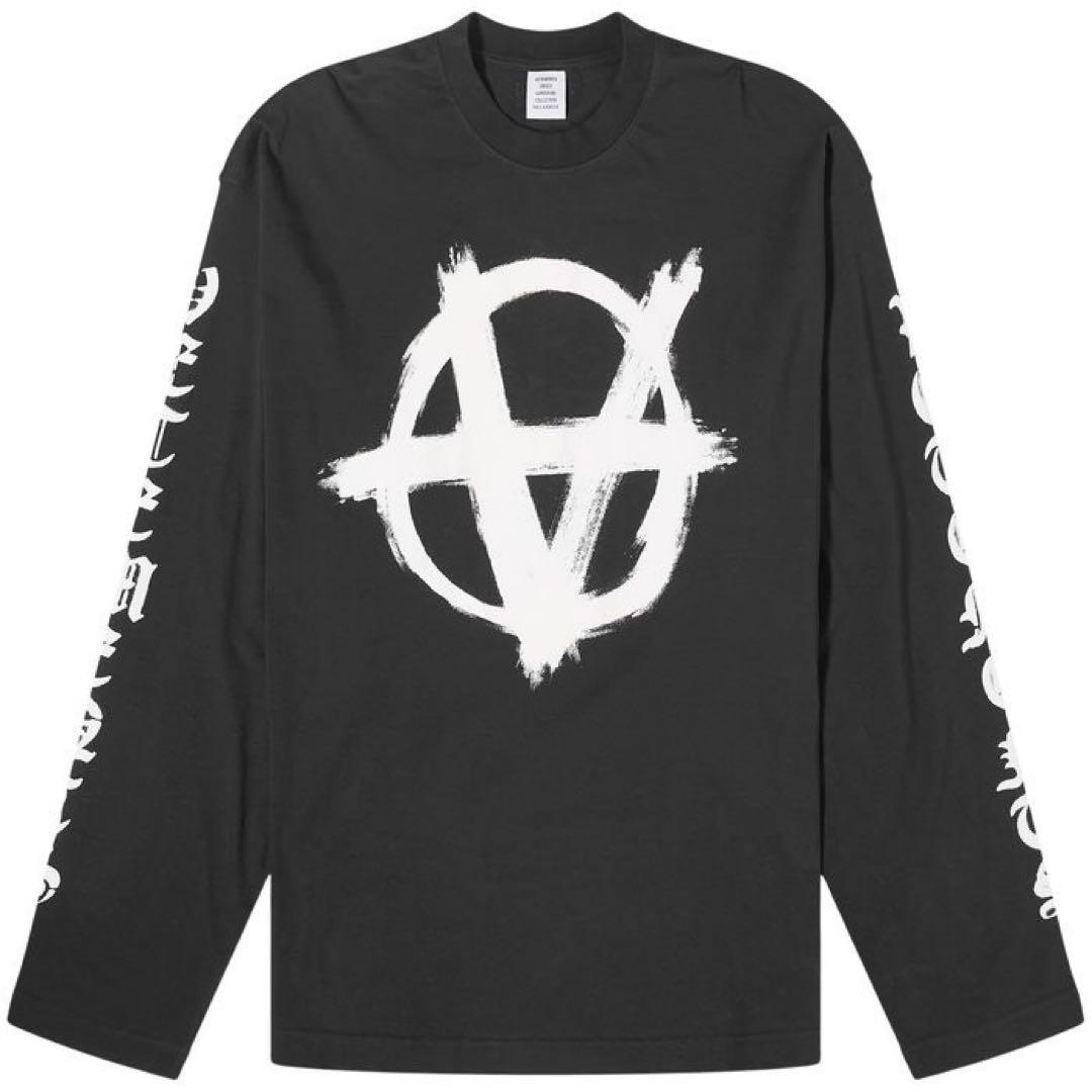 VETEMENTS ヴェトモンアナーキーロゴ 長袖ロンT