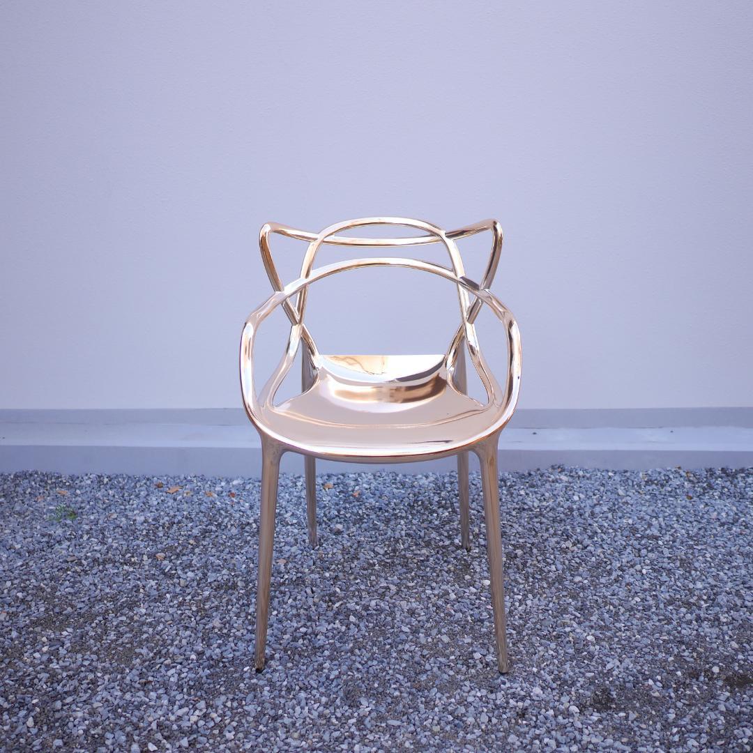 Kartell カルテル MASTERS アームチェア ゴールドメタリック