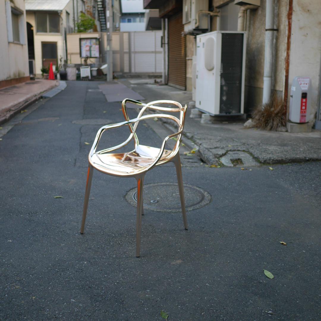 Kartell カルテル MASTERS アームチェア ゴールドメタリック
