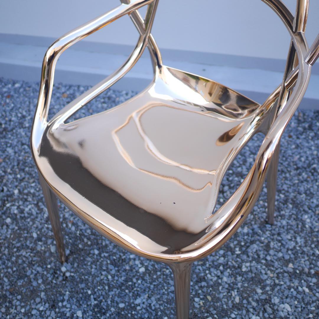 Kartell カルテル MASTERS アームチェア ゴールドメタリック