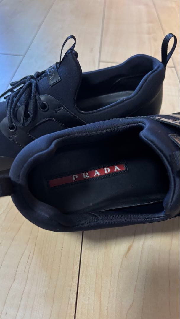 PRADA プラダ　ブラック スニーカー　4E3380