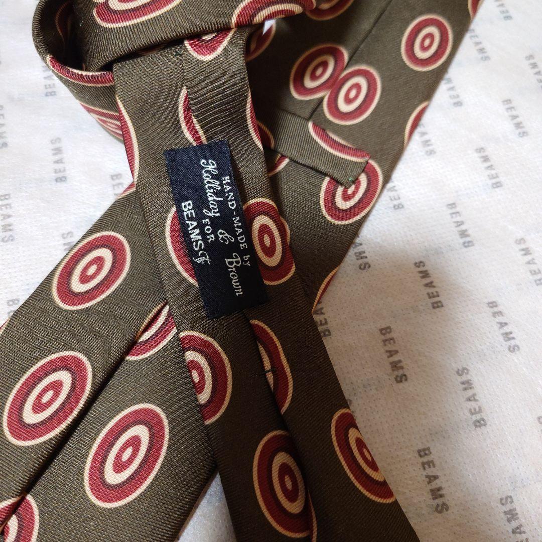BEAMSF　ホリデー＆ブラウン　holliday ＆ brown　ネクタイ