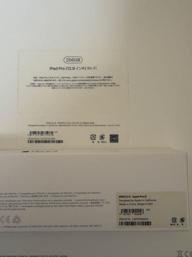 美品iPad Pro12.9 第2世代256GB & Apple Pencil