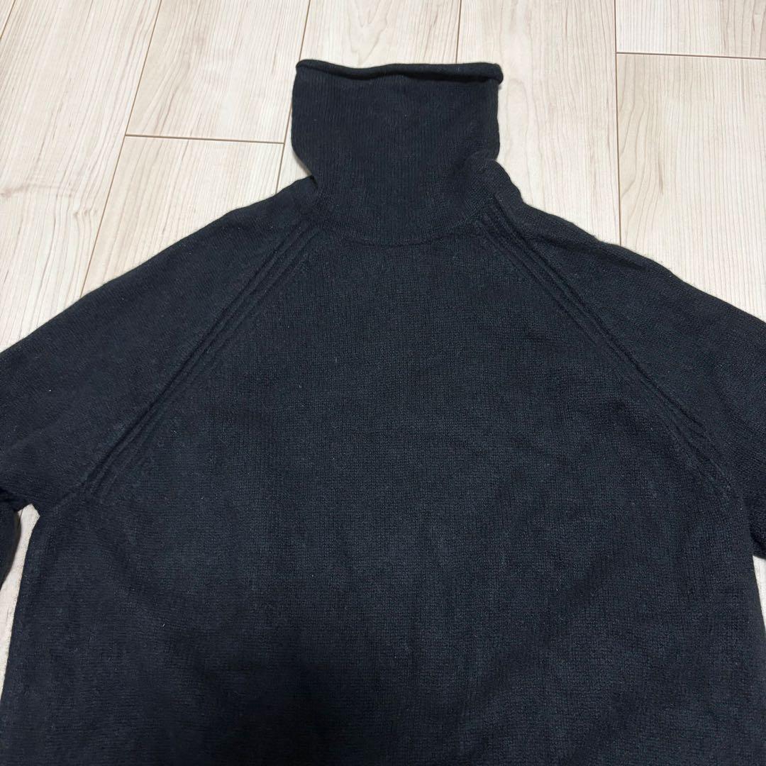 美品　cos コス カシミヤ 100% タートルネック　ニット　ブラック　S
