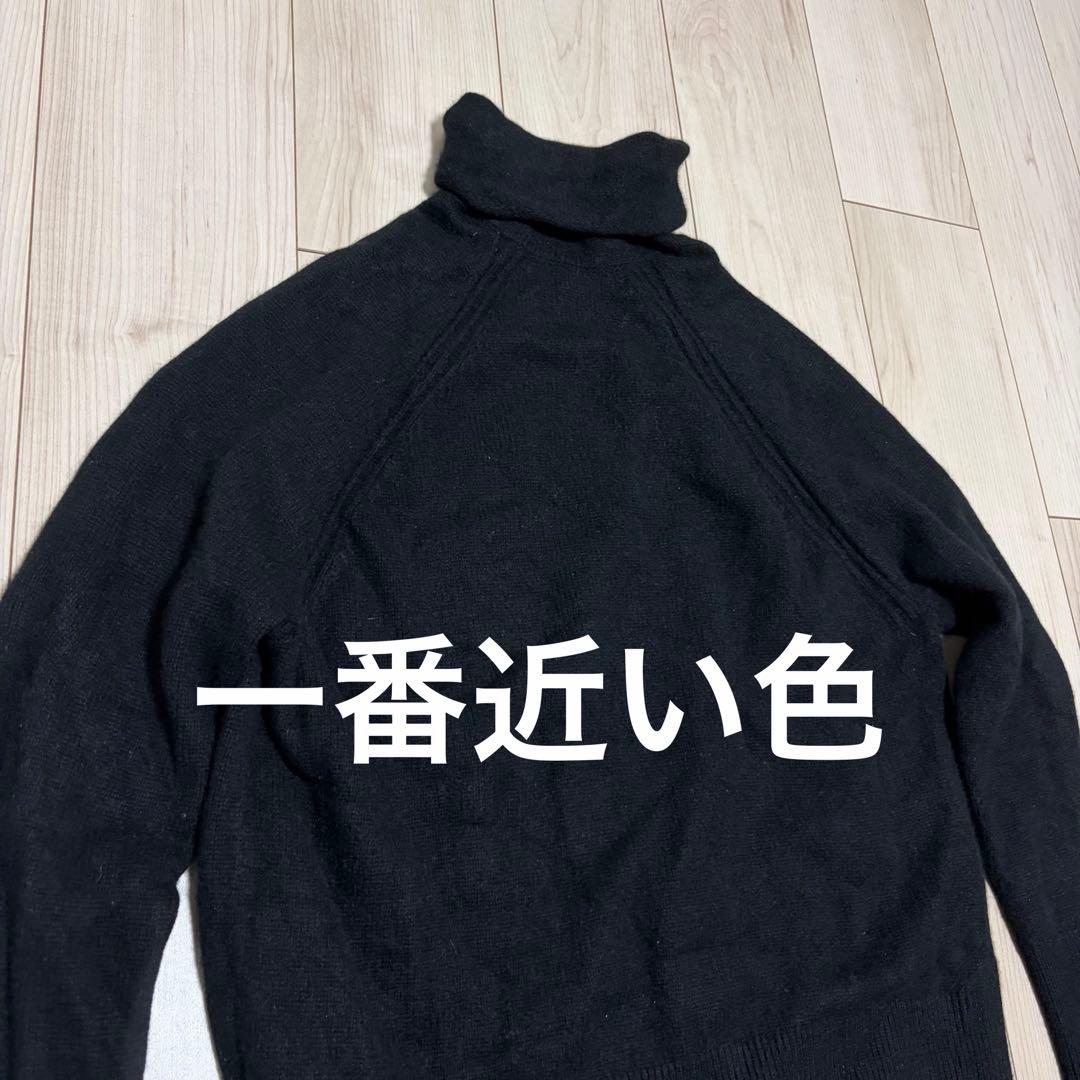 美品　cos コス カシミヤ 100% タートルネック　ニット　ブラック　S