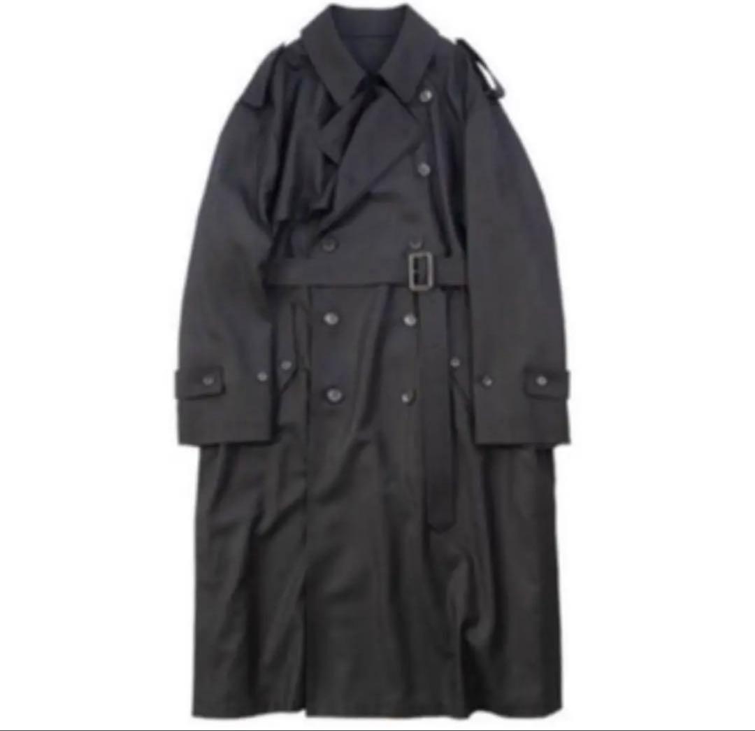 ジャケット・アウター stein OVERSIZED OVERLAPPED TRENCHCOAT
