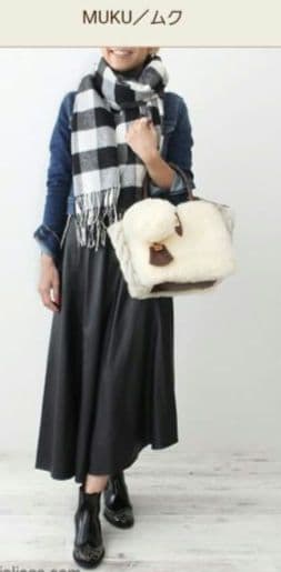 ユッコ　MUKU ムク　モンテローザ　ムートンハンドバッグ　もこもこ