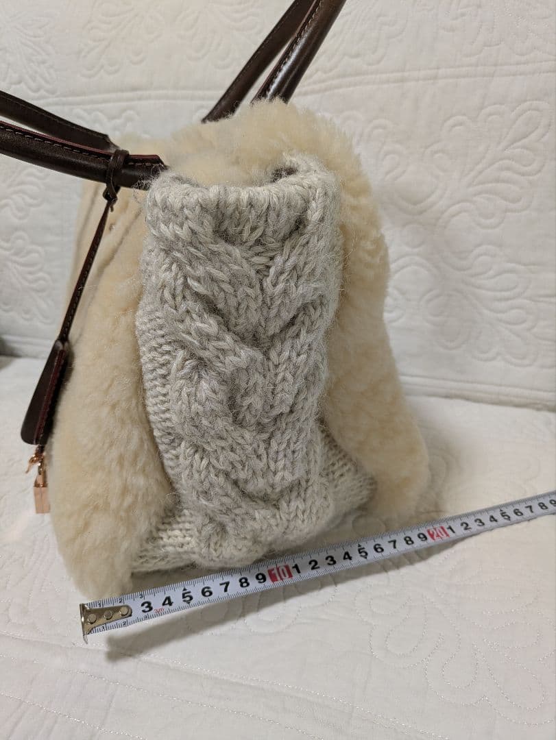 ユッコ　MUKU ムク　モンテローザ　ムートンハンドバッグ　もこもこ