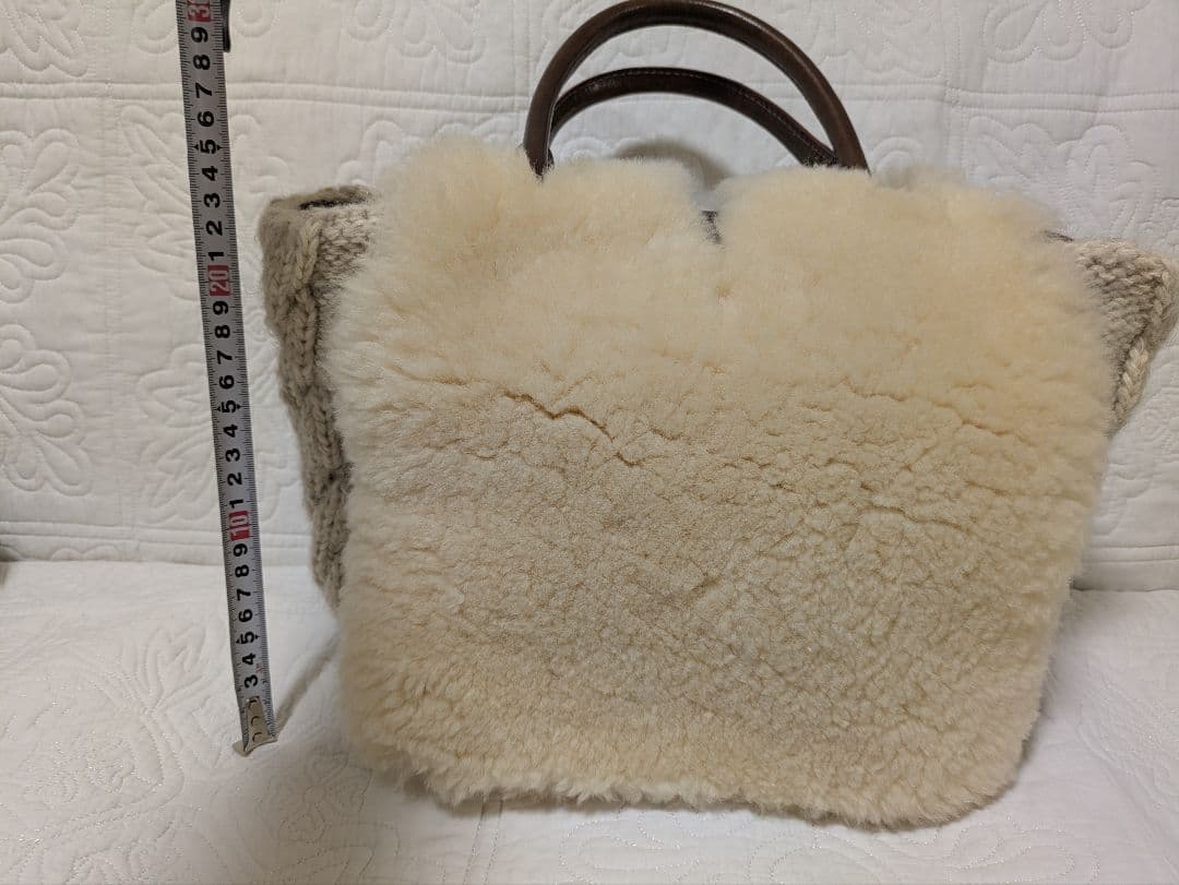 ユッコ　MUKU ムク　モンテローザ　ムートンハンドバッグ　もこもこ