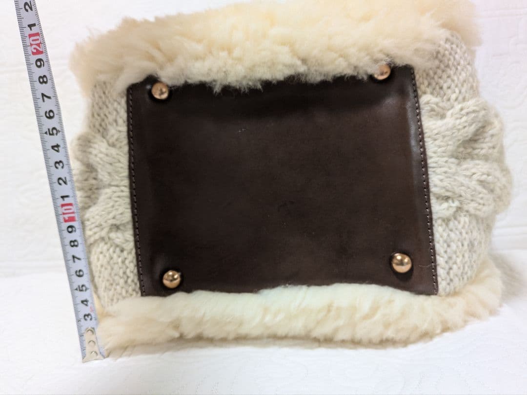 ユッコ　MUKU ムク　モンテローザ　ムートンハンドバッグ　もこもこ