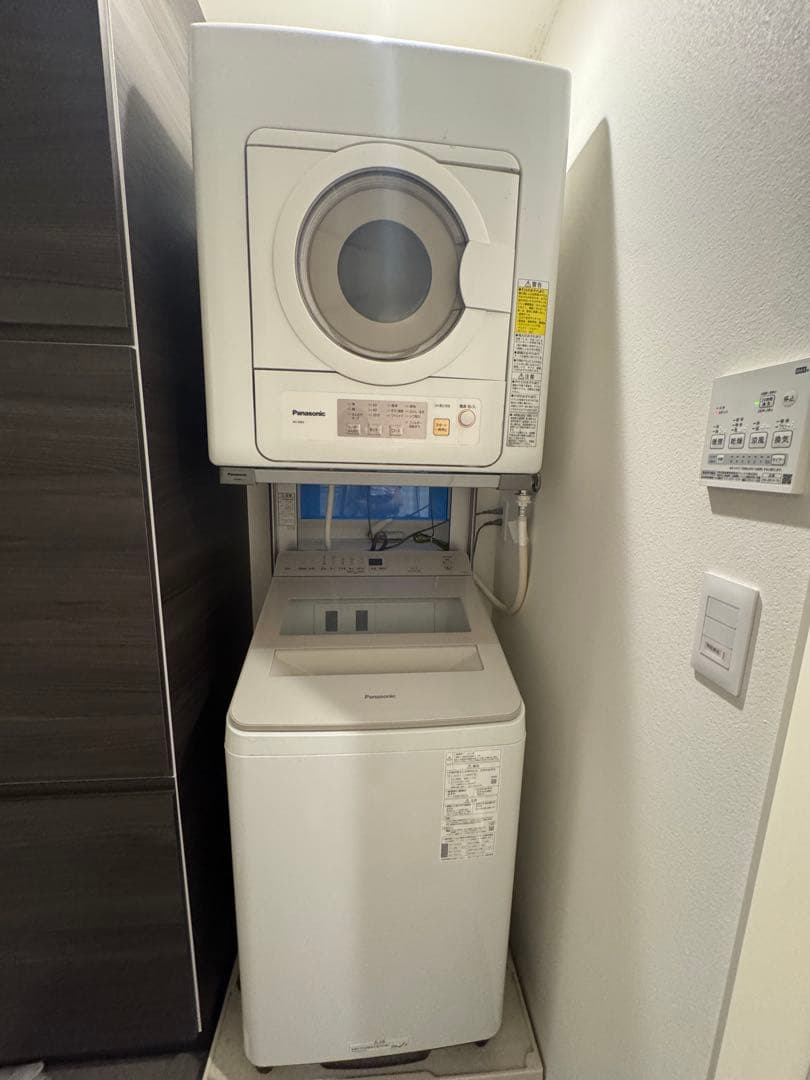Panasonic 電気式乾燥機 6kg NH-D603-W