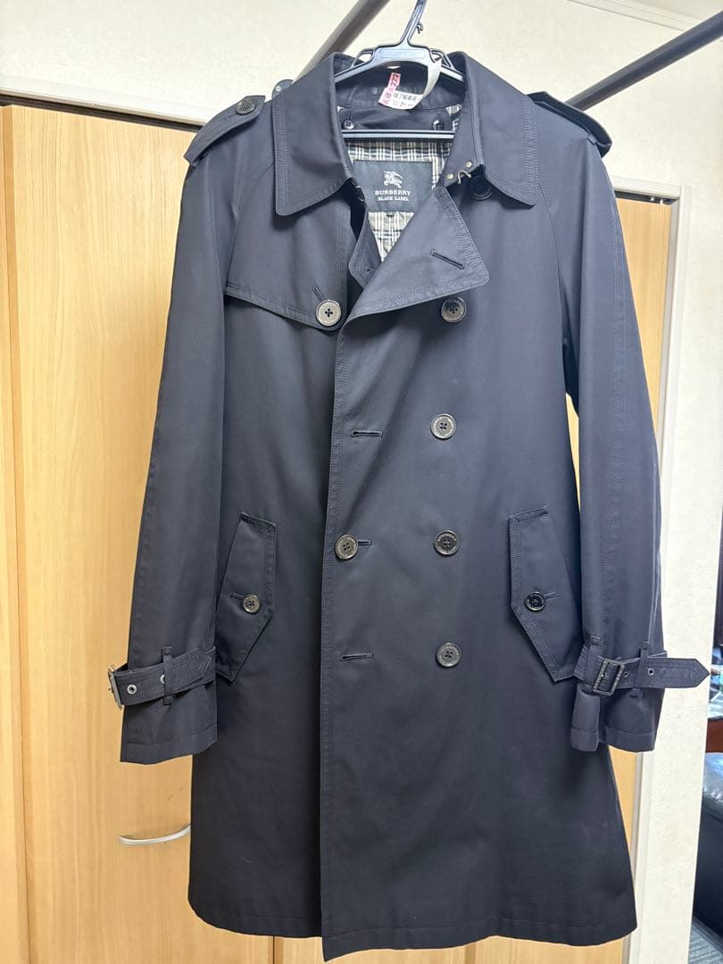 BURBERRY BLACK LABEL トレンチコート LL 黒