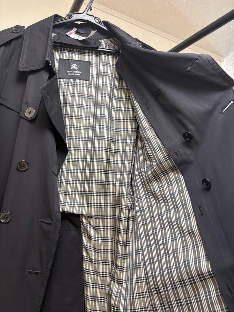 BURBERRY BLACK LABEL トレンチコート LL 黒