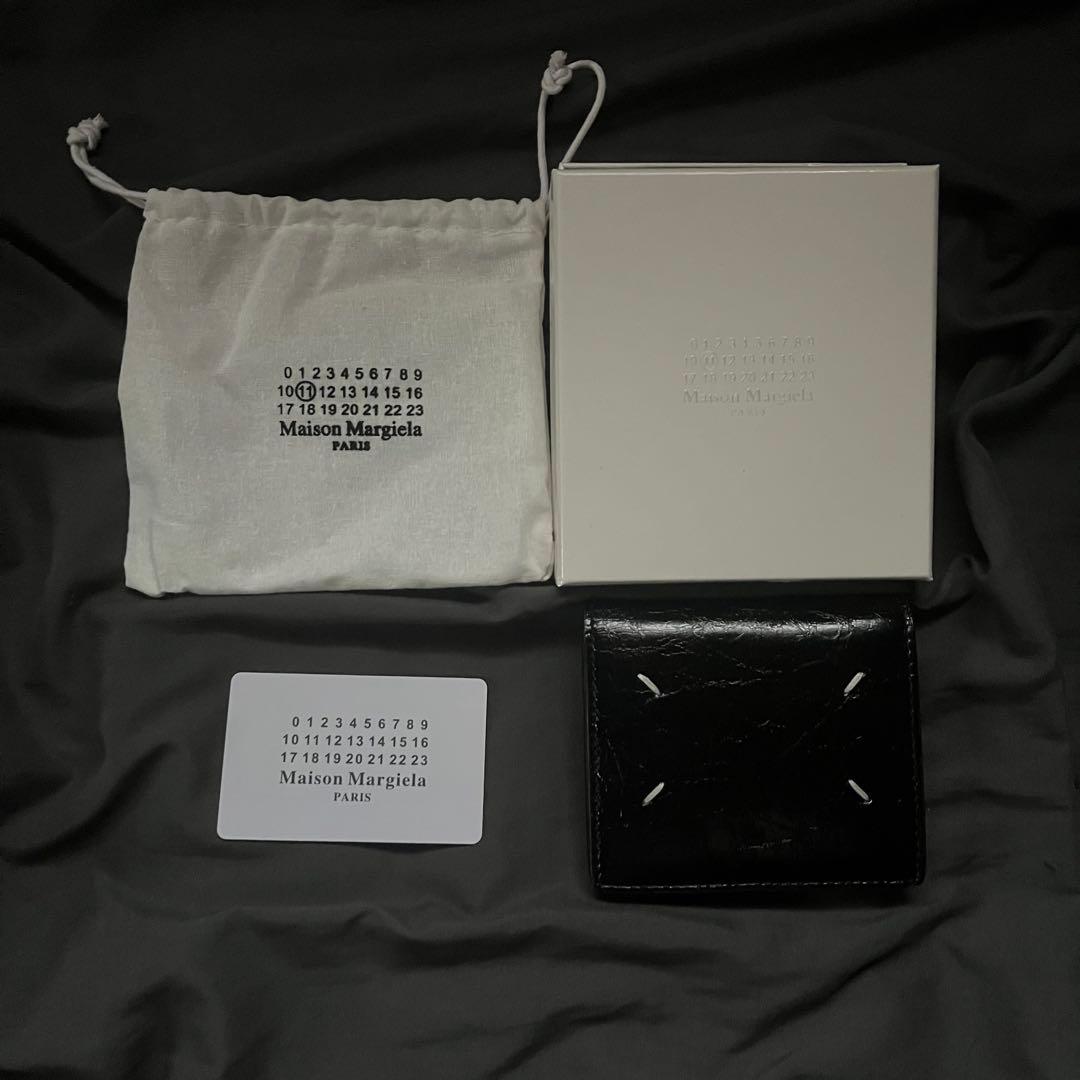 Maison Margiela？ブラックウォレット 二つ折り財布