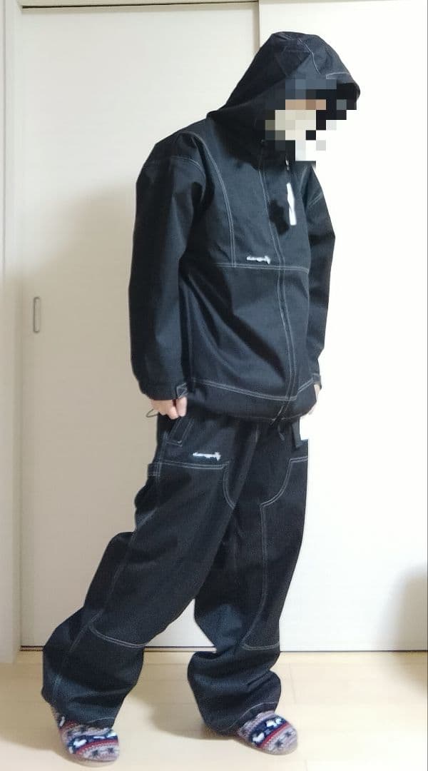 新品スノーボードウェアセットHIMANIハイマニタグ付き25/26モデル 上下黒