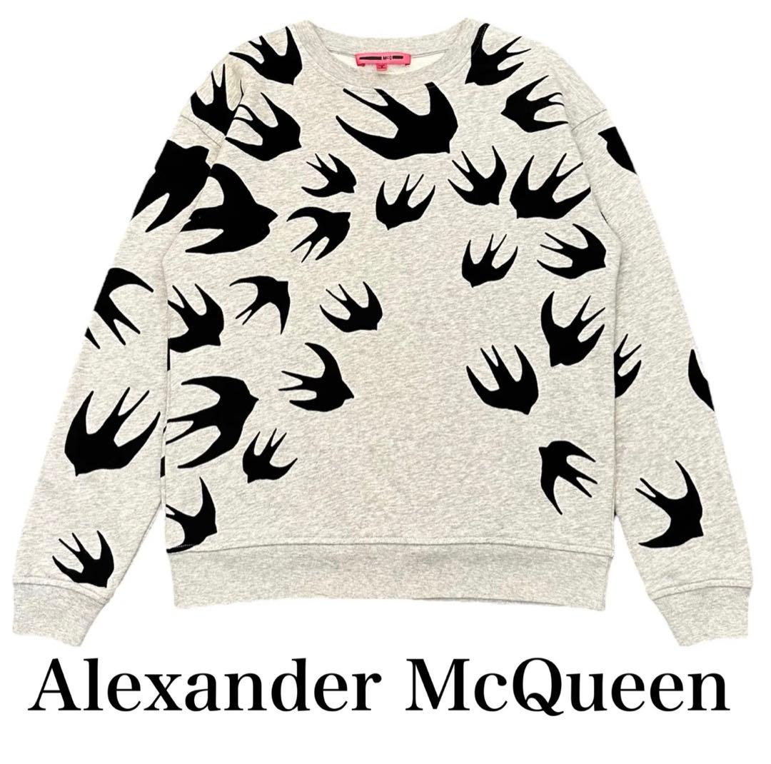 ★美品★本物保証★アレキサンダー★マックイーン★ツバメ柄★スウェット★ツバメ★