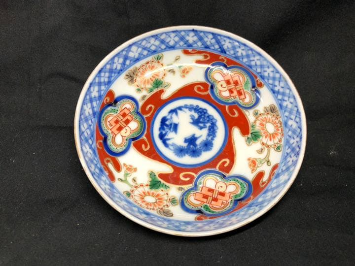 大聖寺伊万里 色絵金彩小皿 5客