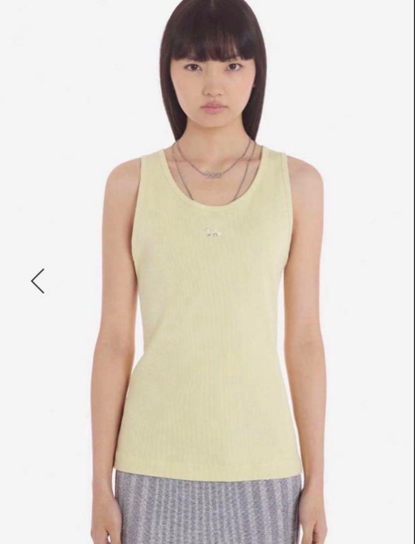 maison kitsune メゾンキツネ パッチ リブ タンクトップ