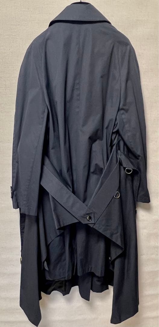 バレンシアガ☆ランウェイトレンチコート☆ネイビー