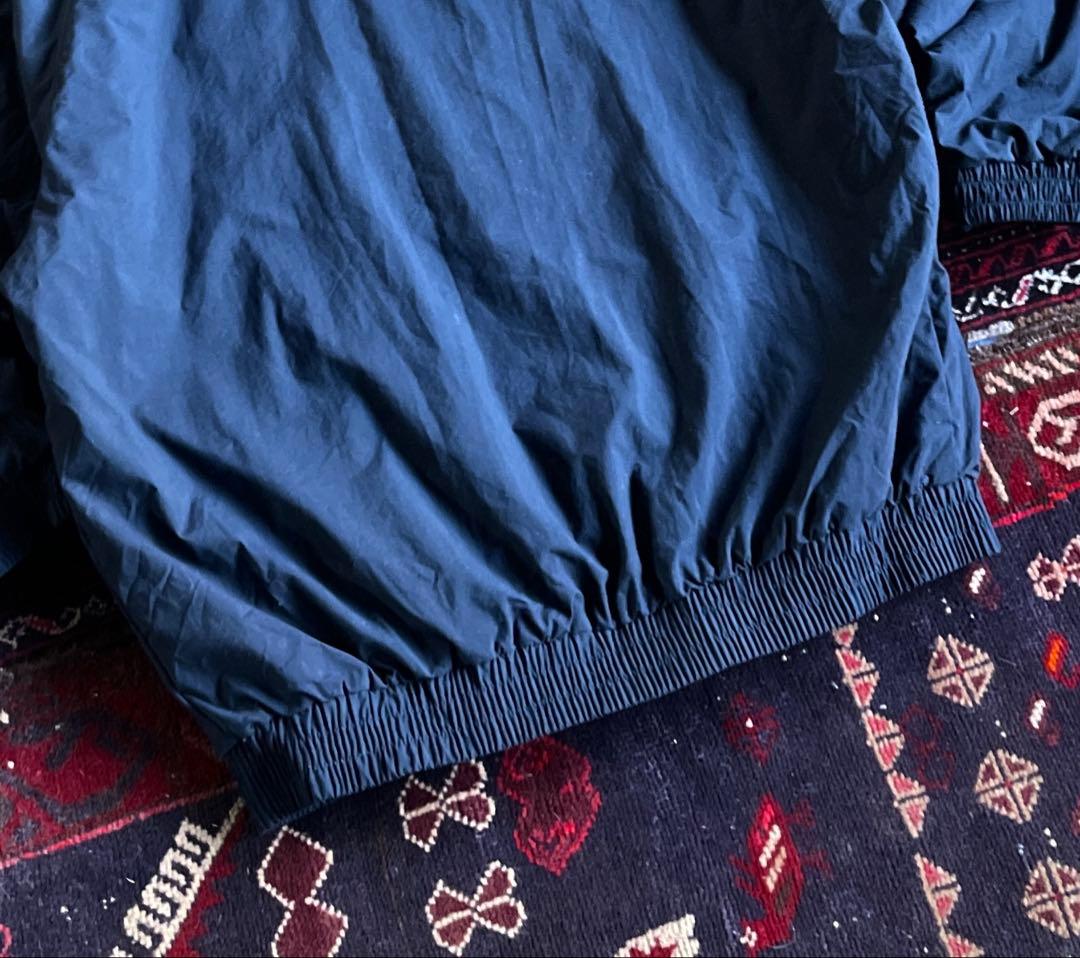 か*む様 mizun ミズノ ウォームアップジャケット 裏地フリース ネイビー