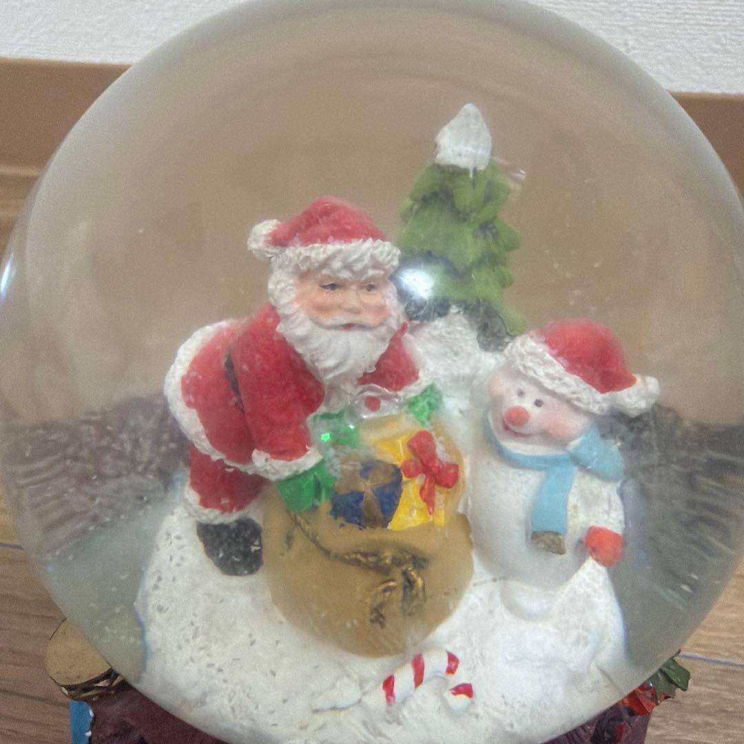 クリスマス スノードーム サンタ 雪だるま