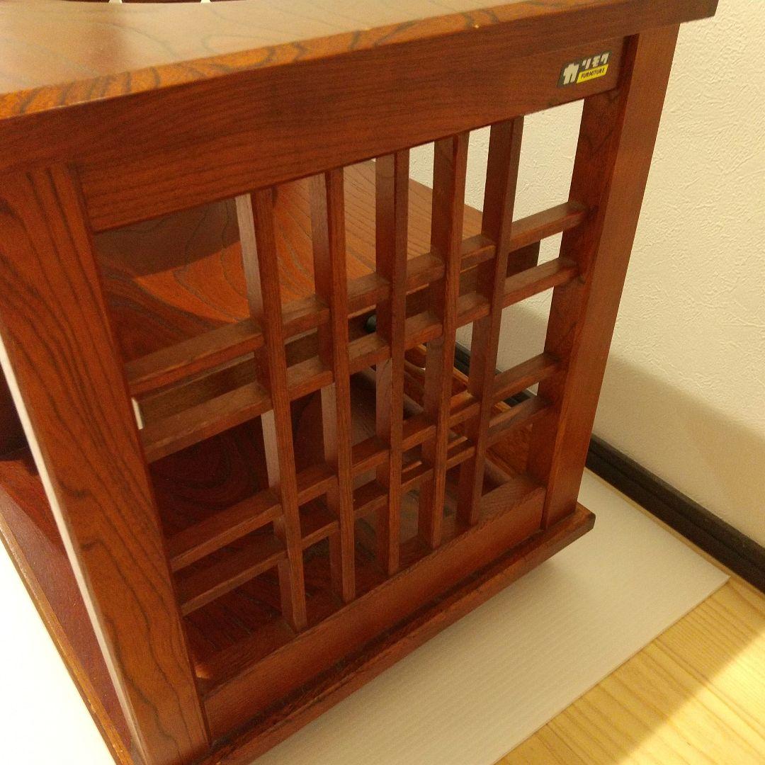 昭和レトロ カリモク 木製 キャスター付き