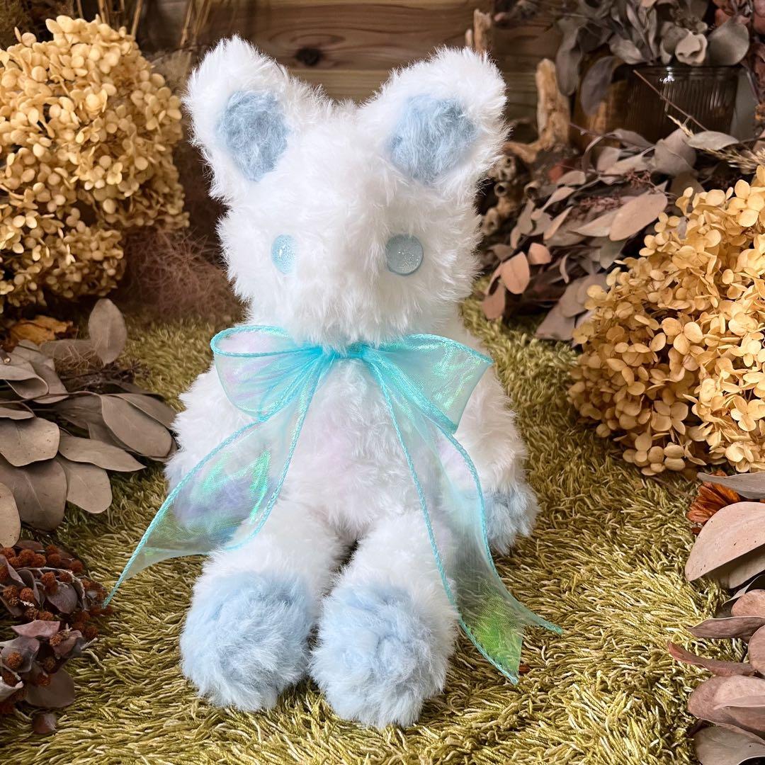 【sample】　あみぐるみ　オーダーメイド　ぬいぐるみ　アートドール　猫　白猫