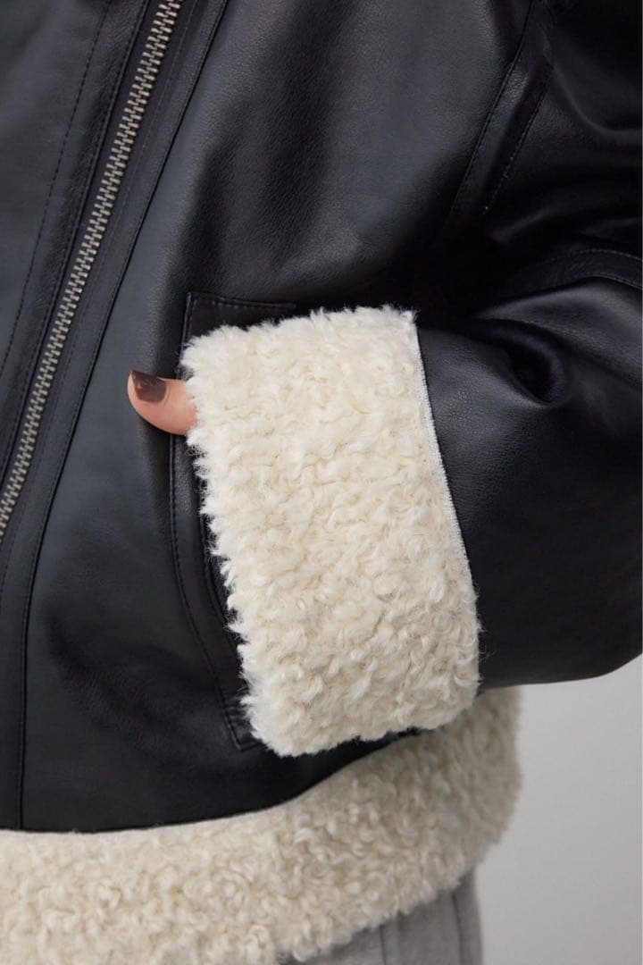 フェイクレザー/フェイクムートンジャケット