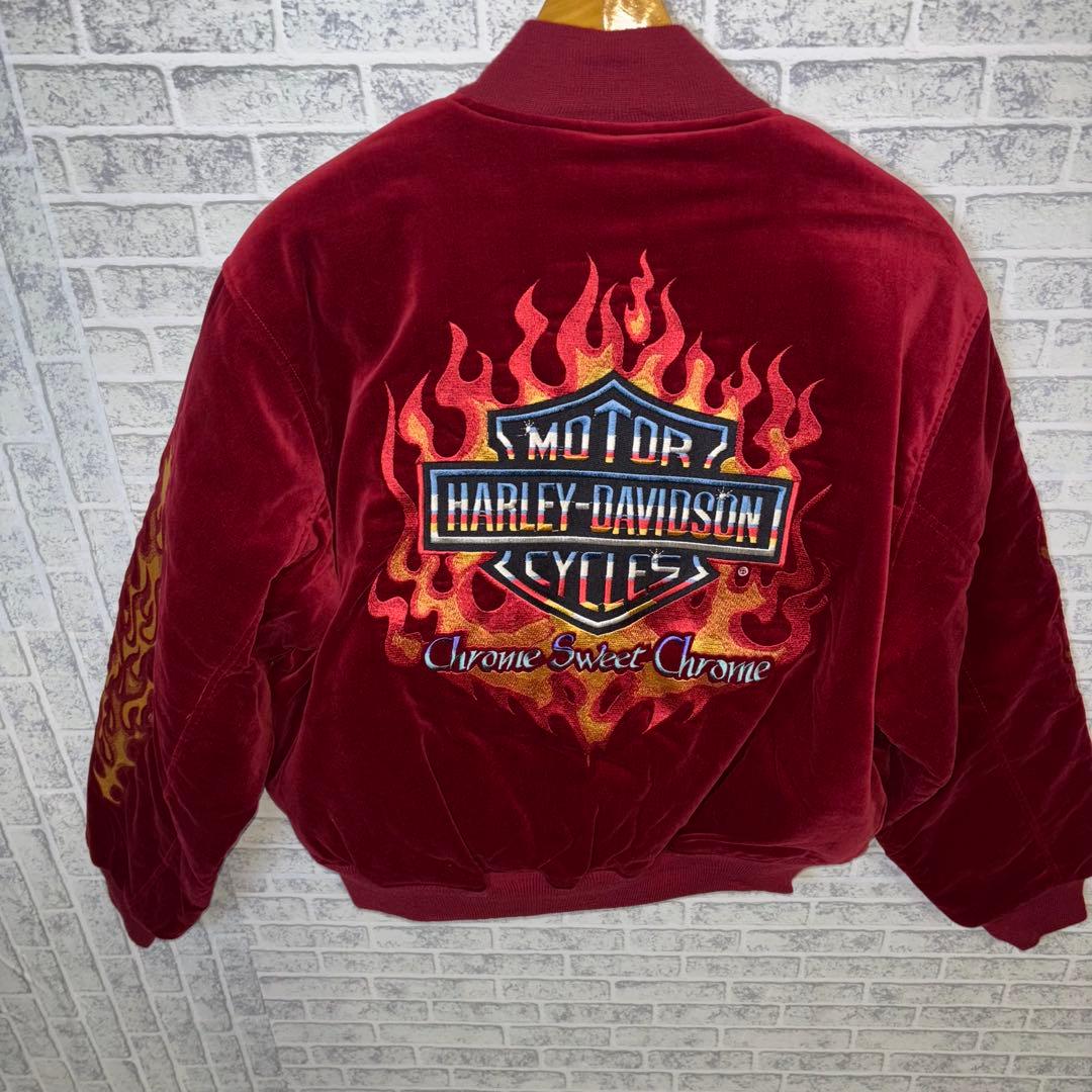 Harley-Davidson ハーレーダビッドソン　別珍　スカジャン　Lサイズ