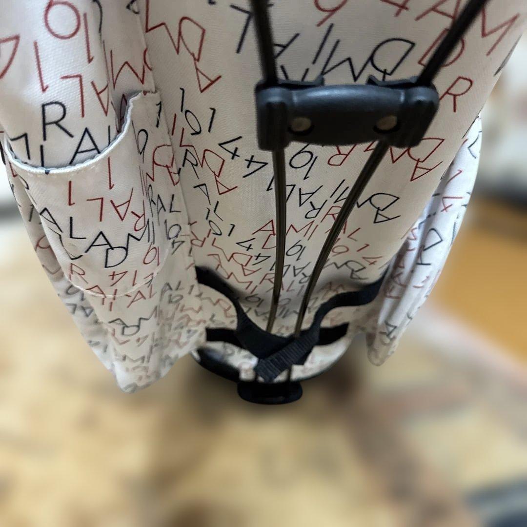 Admiral ADMG1BC8 キャディバッグ ホワイト ゴルフバック