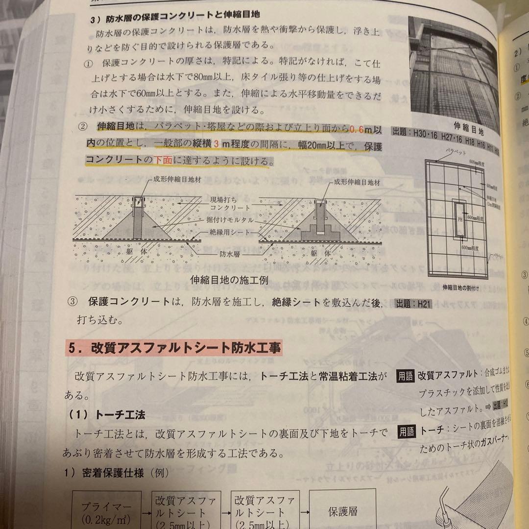 2024年度　一級建築士学科試験用　教科書（計画、環境設備、法規、施工、構造）