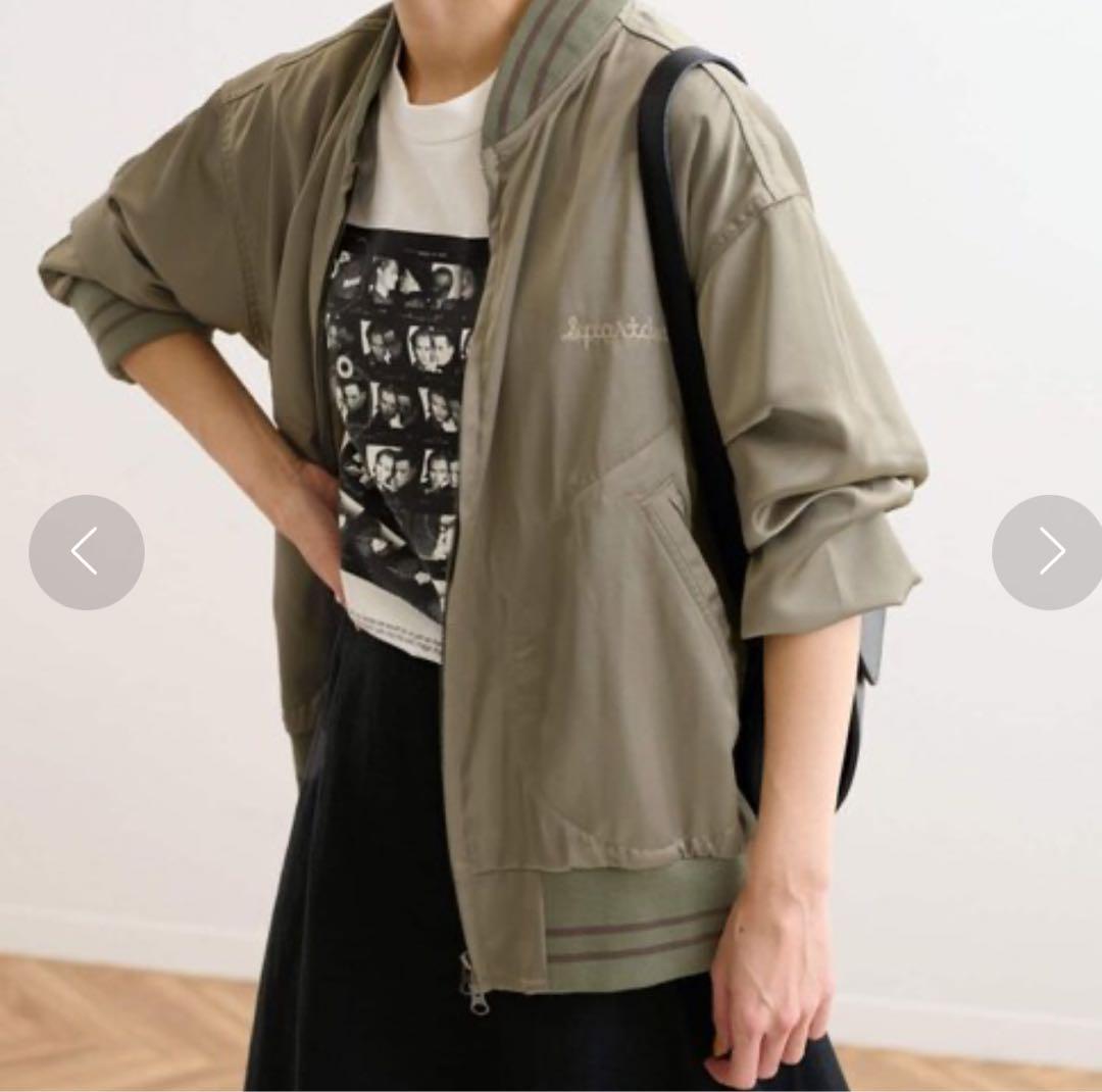 Sportclad フレームワーク サテンブルゾン カーキ ミリタリー