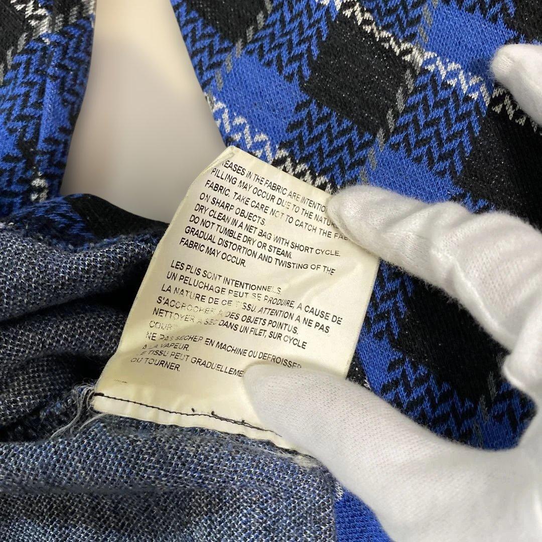 希少 コムデギャルソンオムプリュス エバーグリーン チェック カットソー M