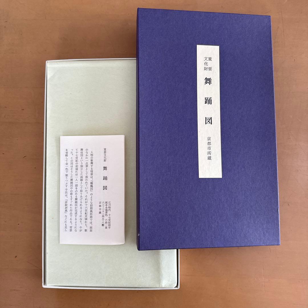 重要文化財　舞踊図　縮小版屏風