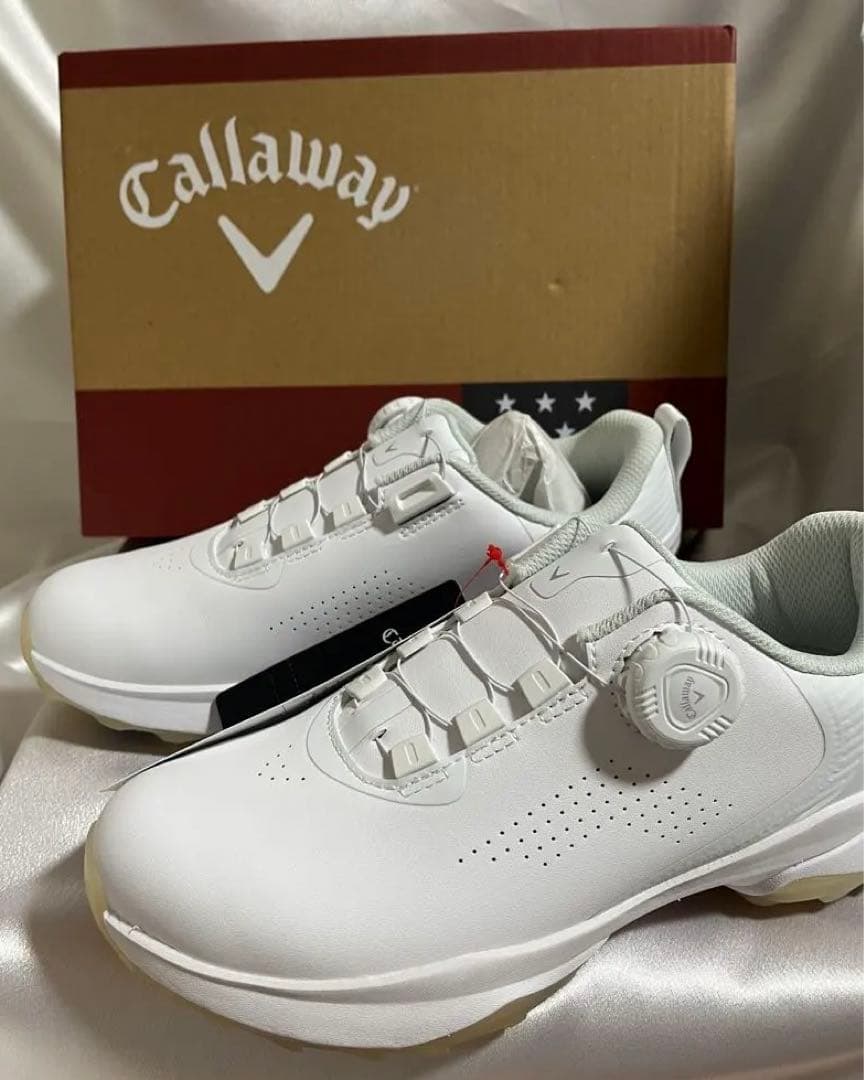 新品キャロウェイゴルフシューズ エアロスポーツ ソフトスパイクシューズダイヤル式