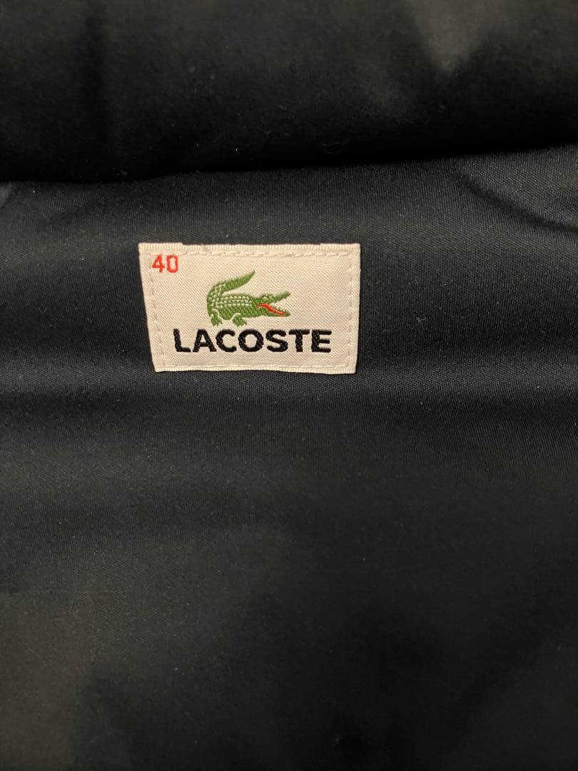 新品　LACOSTE ラコステ ダッフル　ダウンコート ネイビー　濃紺　40