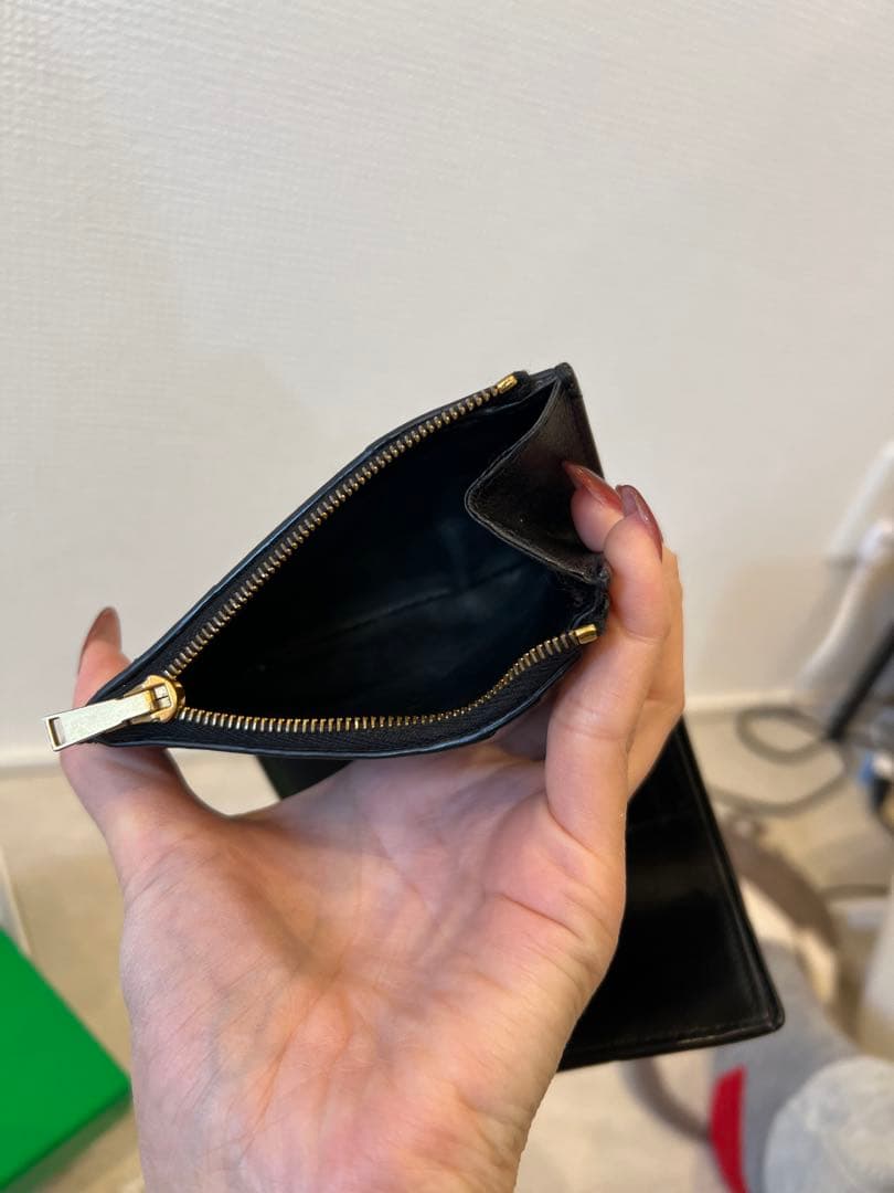 ボッテガ　コンパクト　ウォレット　BOTTEGA VENETA 三つ折財布 美品