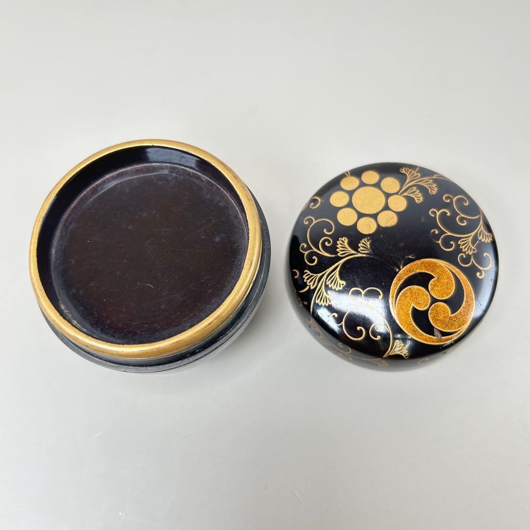 A052赤い漆塗りの棗 4個セット