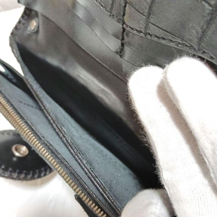 1979 MAD MONKEY 長財布 クロコダイル タイガーアイ コンチョ