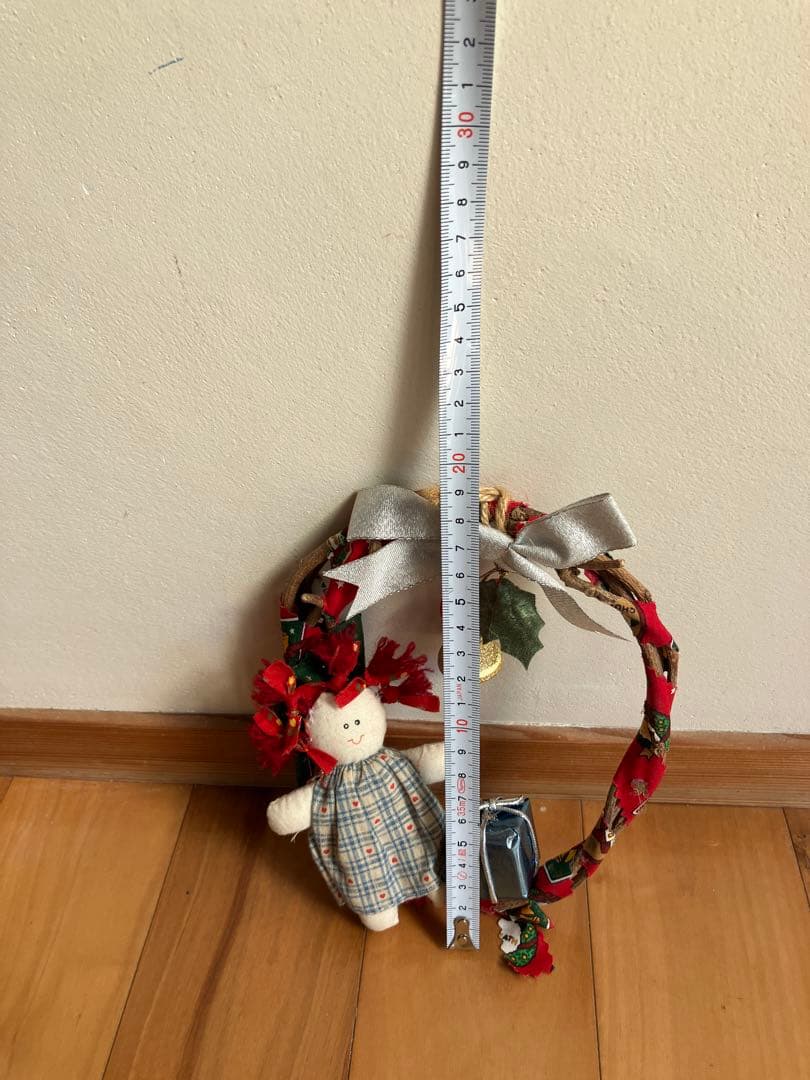 クリスマスリース&トールペイント飾り等5点