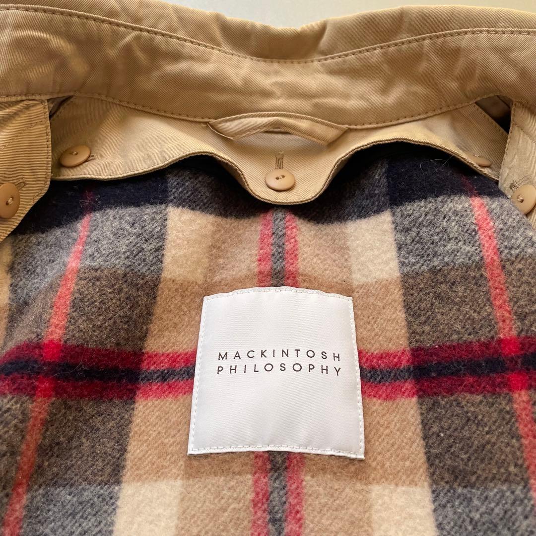【美品】マッキントッシュフィロソフィー ライダル ベージュ ライナー付き 40