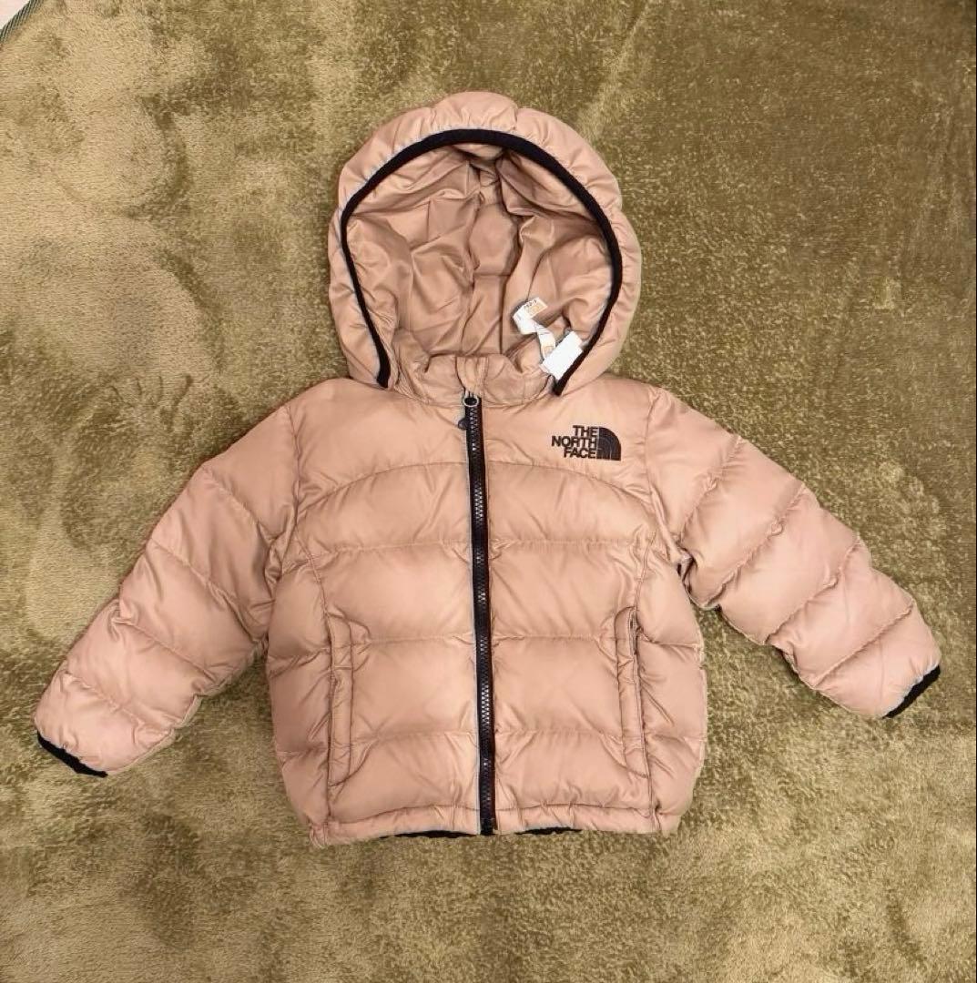 THE NORTH FACE フード付きダウンジャケット ベージュ
