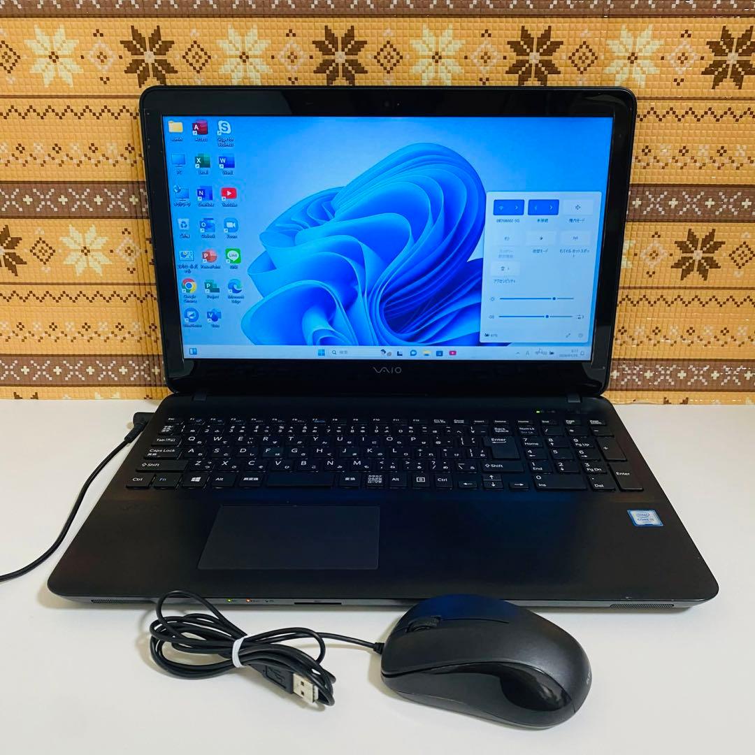 Y74 SonyVaioノートパソコン i5メモリ8G高速 Windows11