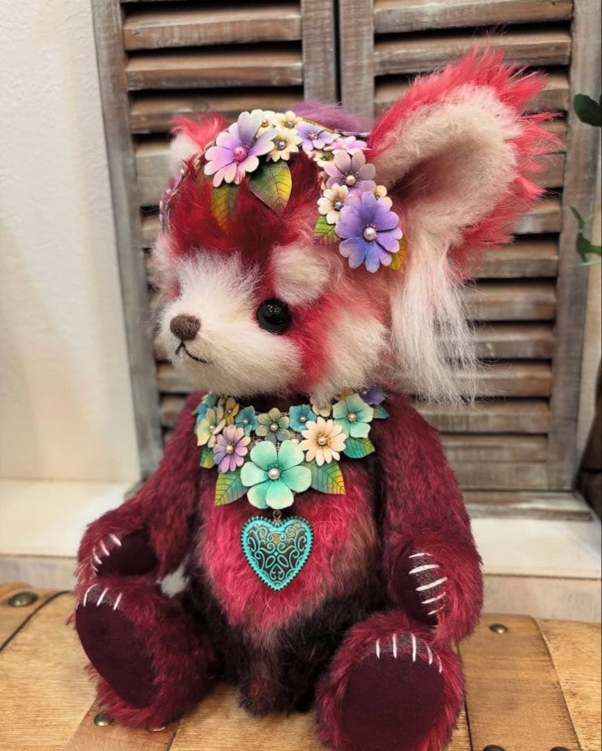 国内作家様作　ハンドメイド　テディベア　ぬいぐるみ　レッサーパンダ　アートドール