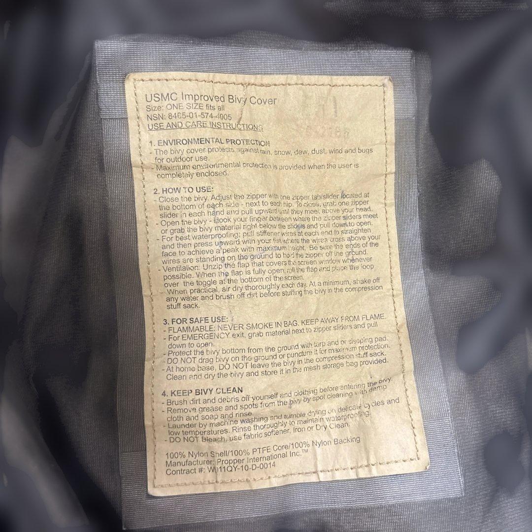 米軍　実物　USMC 3 SEASON SLEEPING BAG 3点セット