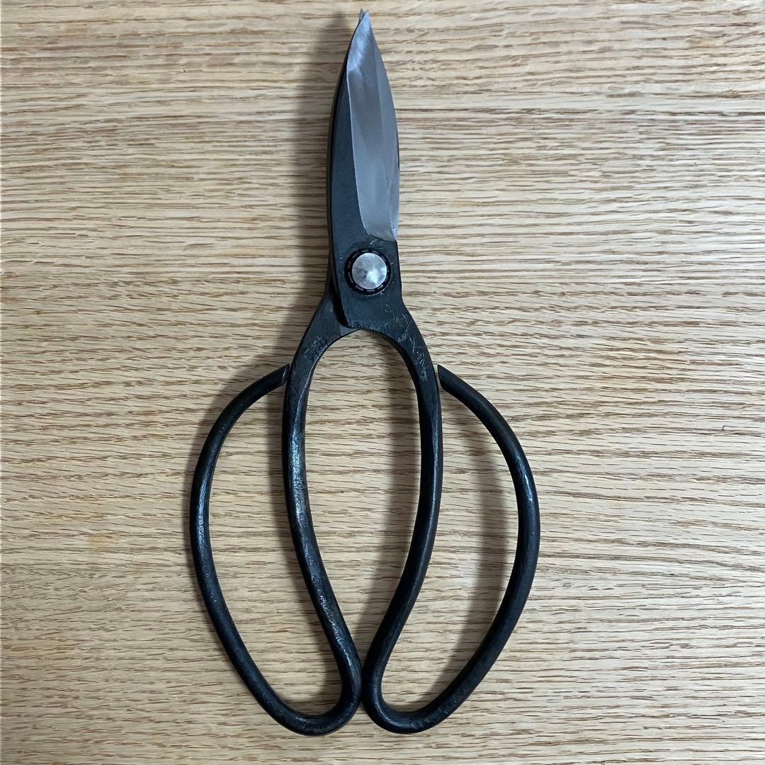 安広　全鋼　長刃　蕨手　植木鋏　庭師鋏